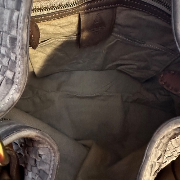 Gianni Segatta Italian Woven Leather Medium Handbag - Picture 7 of 7